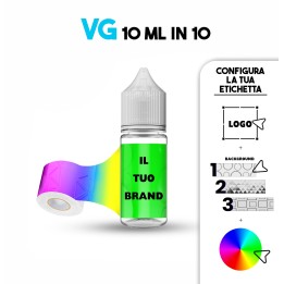 Personalizzato Glicerina Vegetale VG 10 in 10ml