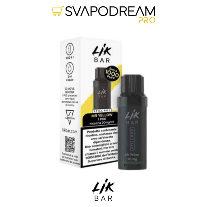Lik Bar Still Pod Mr Yellow Banana Ice 10/20 mg