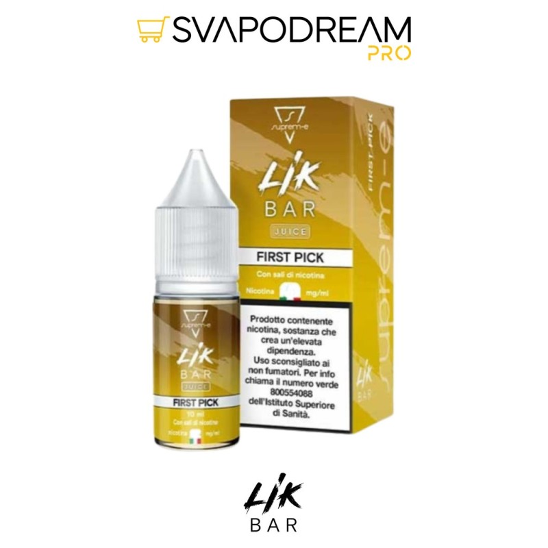 Lik Bar First Pick Liquido Nic Salts 10ml