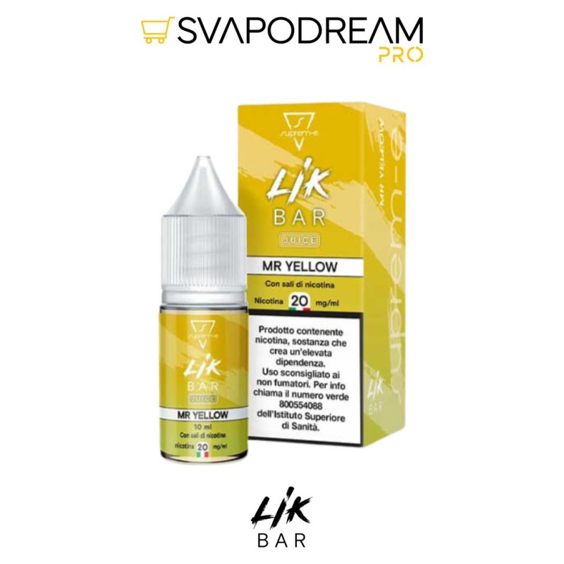 LIK BAR by Suprem-e - Liquido Nic Salts 10ml MR YELLOW