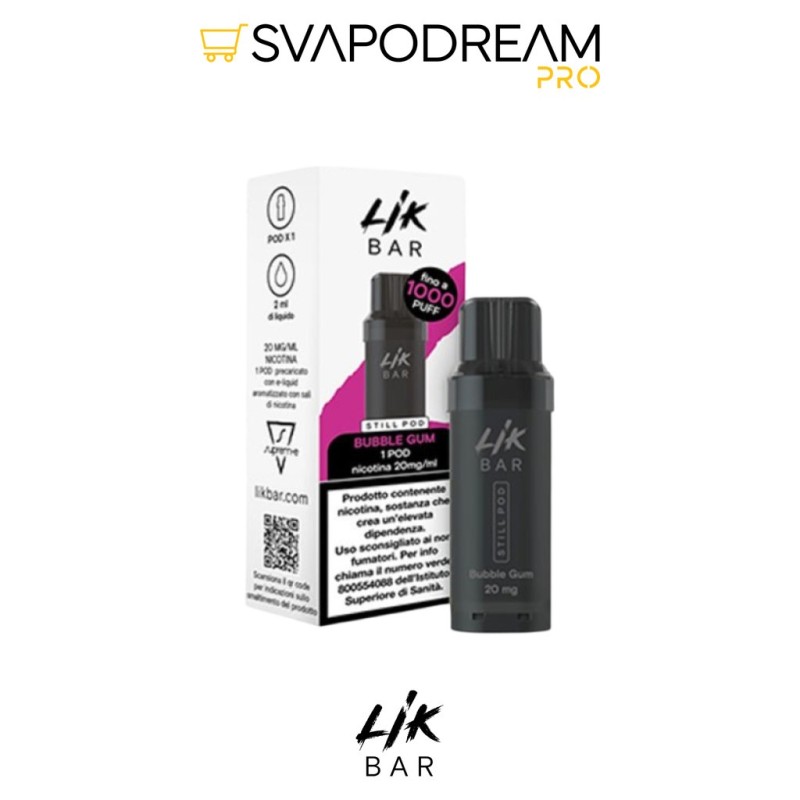SUPREM-E LIK BAR STILL Pod BUBBLE GUM 1pz