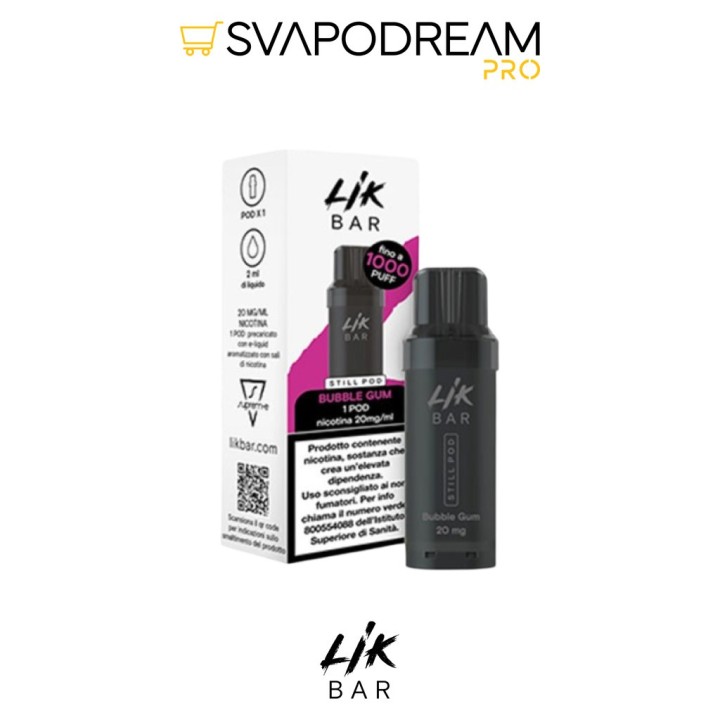 SUPREM-E LIK BAR STILL Pod BUBBLE GUM 1pz
