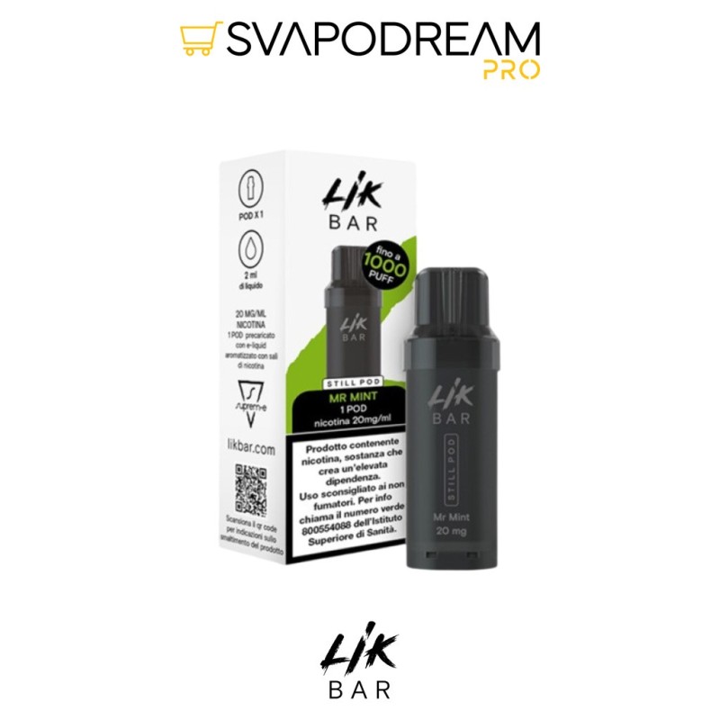 Lik Bar Still Mr Mint Pod Ricarica Suprem-e | Svapodream