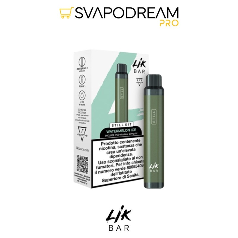 SUPREM-E LIK BAR STILL KIT GREEN + 1 Pod WATERMELON ICE
