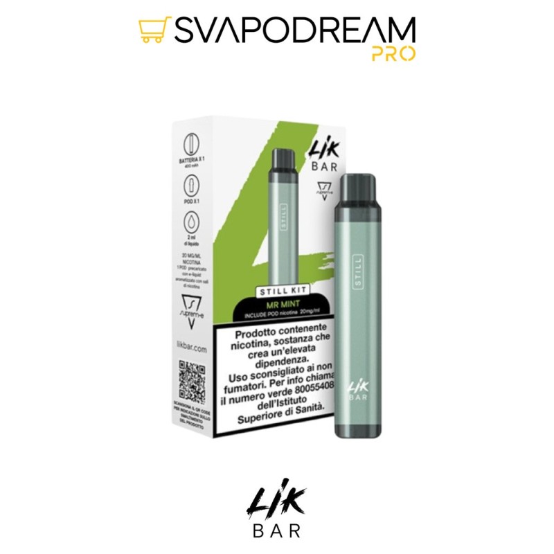 SUPREM-E LIK BAR STILL KIT GREY + 1 Pod MR MINT