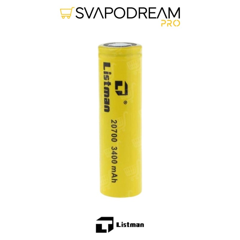 LISTMAN - Batteria 20700 3400mAh 40A 1pz
