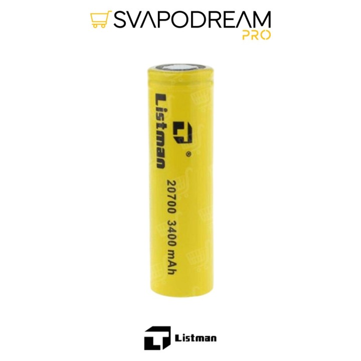 LISTMAN - Batteria 20700 3400mAh 40A 1pz