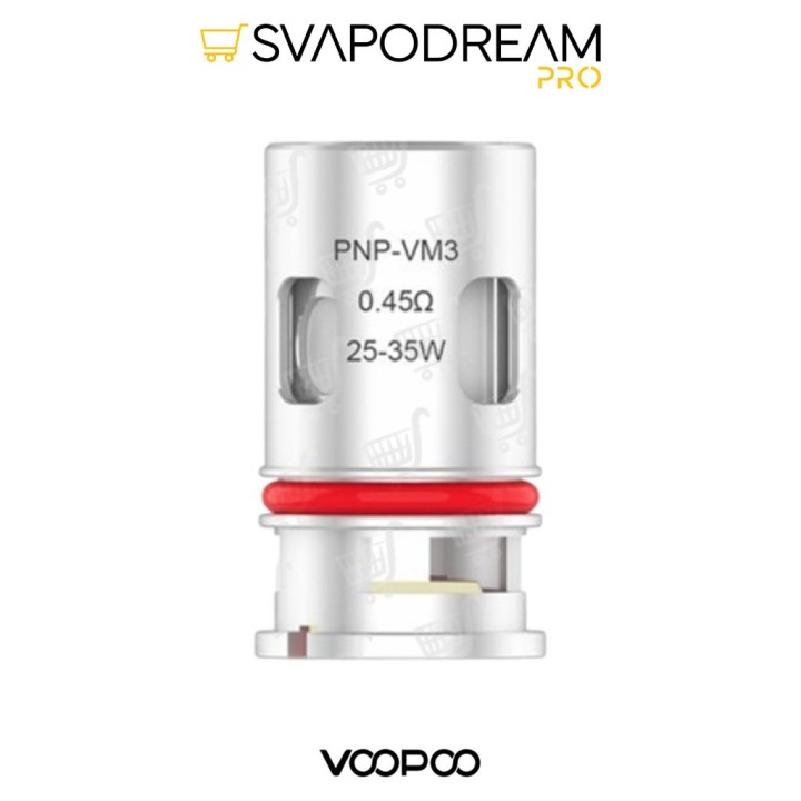 VOOPOO - Resistenze PnP-VM3 0.45 Ohm 5pz