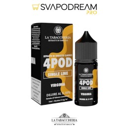 LA TABACCHERIA - Aroma Concentrato 10ml 4POD Single Line VIRGINIA