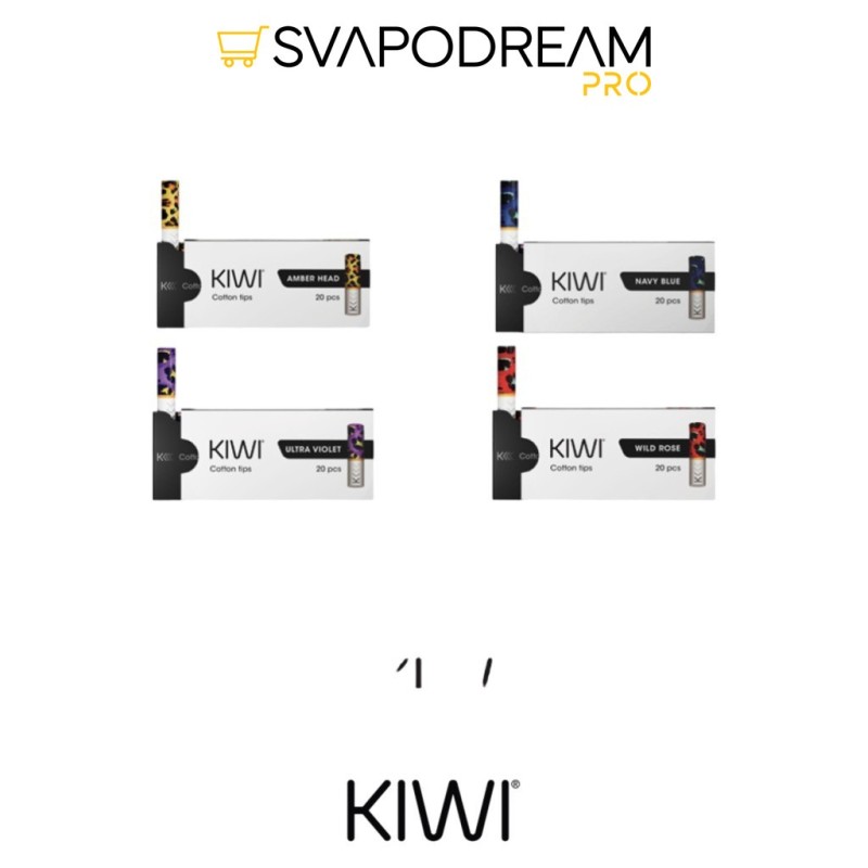 Filtri KIWI Colorati 20pz in Cotone | Svapodream
