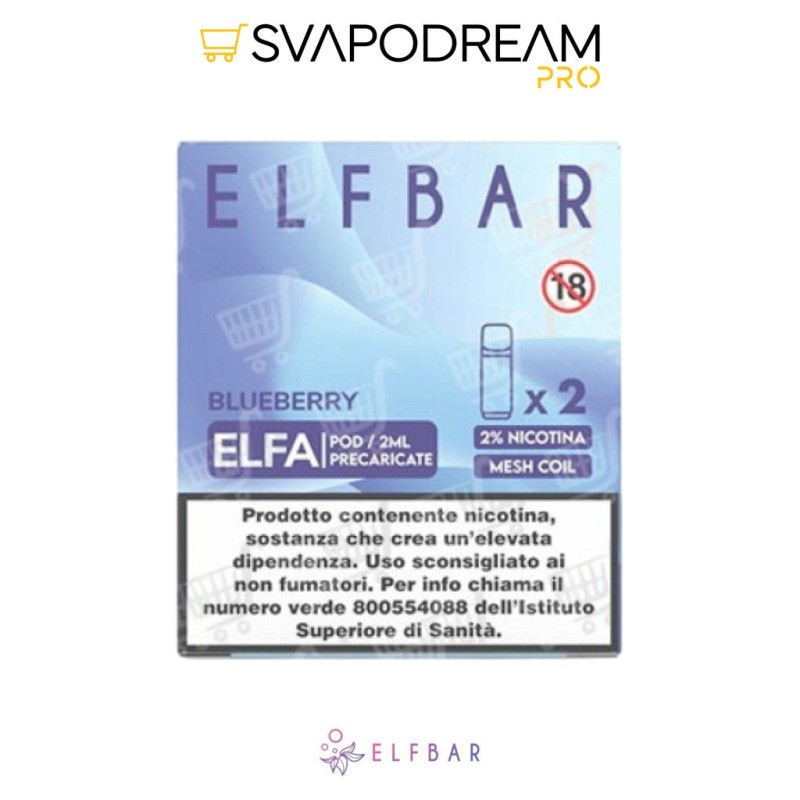 ELFBAR ELFA - Cartuccia Pod Precaricata BLUEBERRY