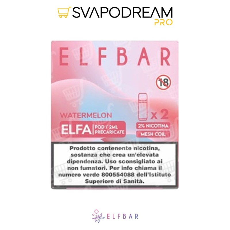 ELFBAR ELFA - Cartuccia Pod Precaricata WATERMELON