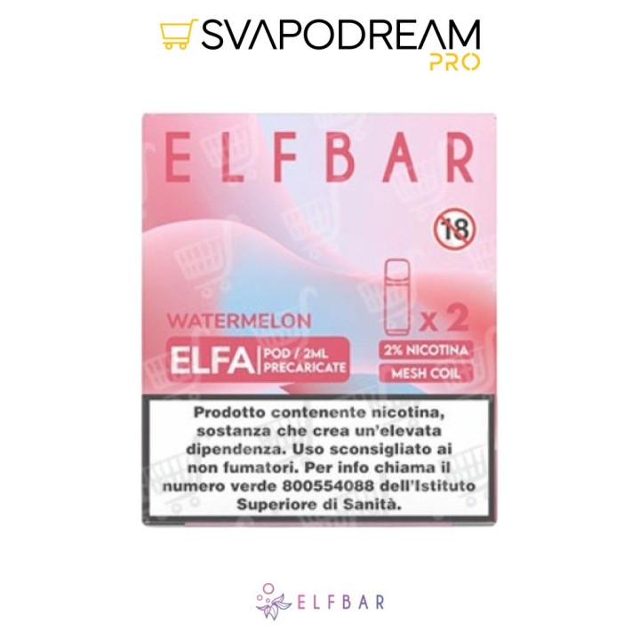 ELFBAR ELFA - Cartuccia Pod Precaricata WATERMELON