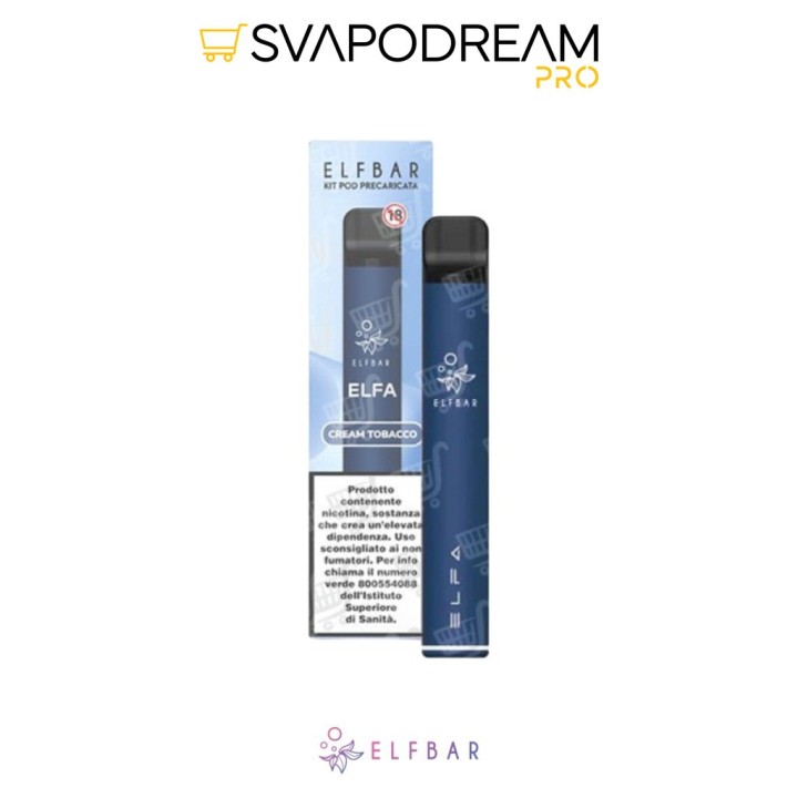 ELFBAR ELFA Pod Mod + 1 Pod Precaricata CREAM TOBACCO