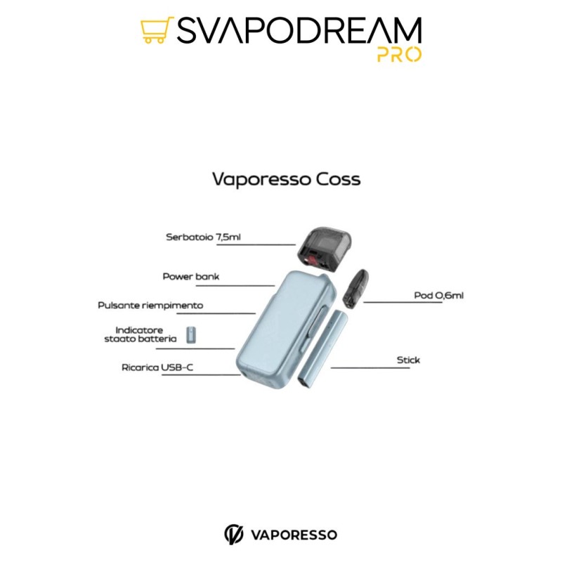 VAPORESSO - Cartuccia Serbatoio Kit COSS