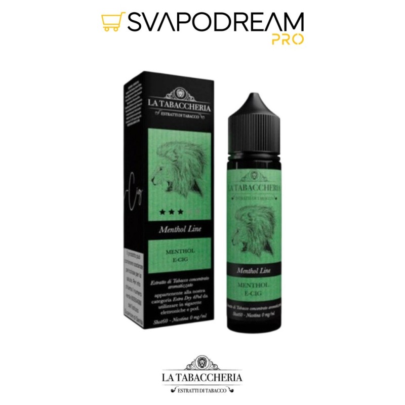 LA TABACCHERIA - Aroma Shot 20ml MENTHOL E-CIG EXTRA DRY