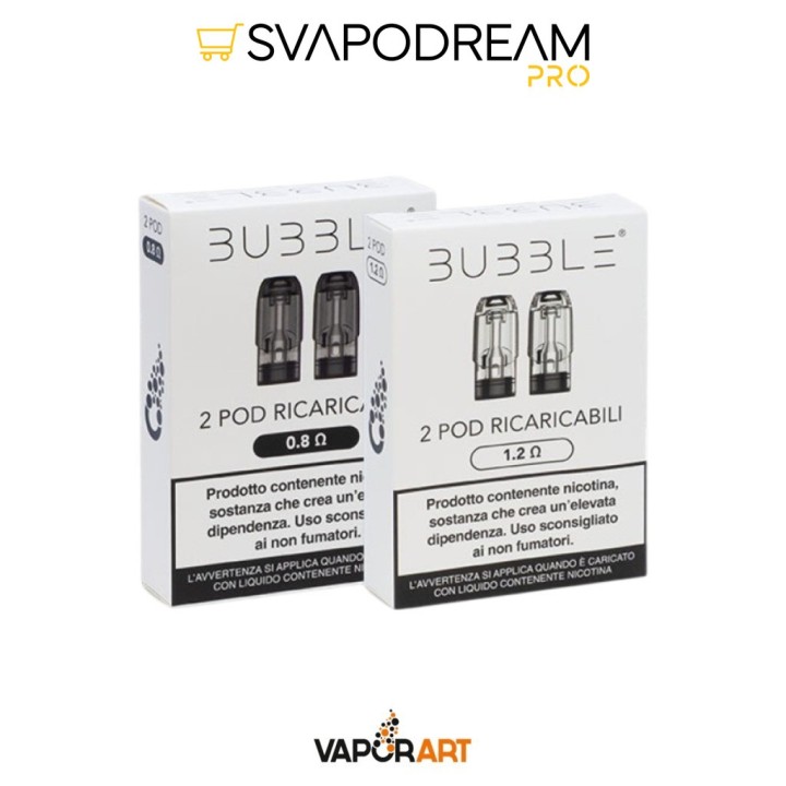 BUBBLE VAPORART Cartuccia Pod 2pz