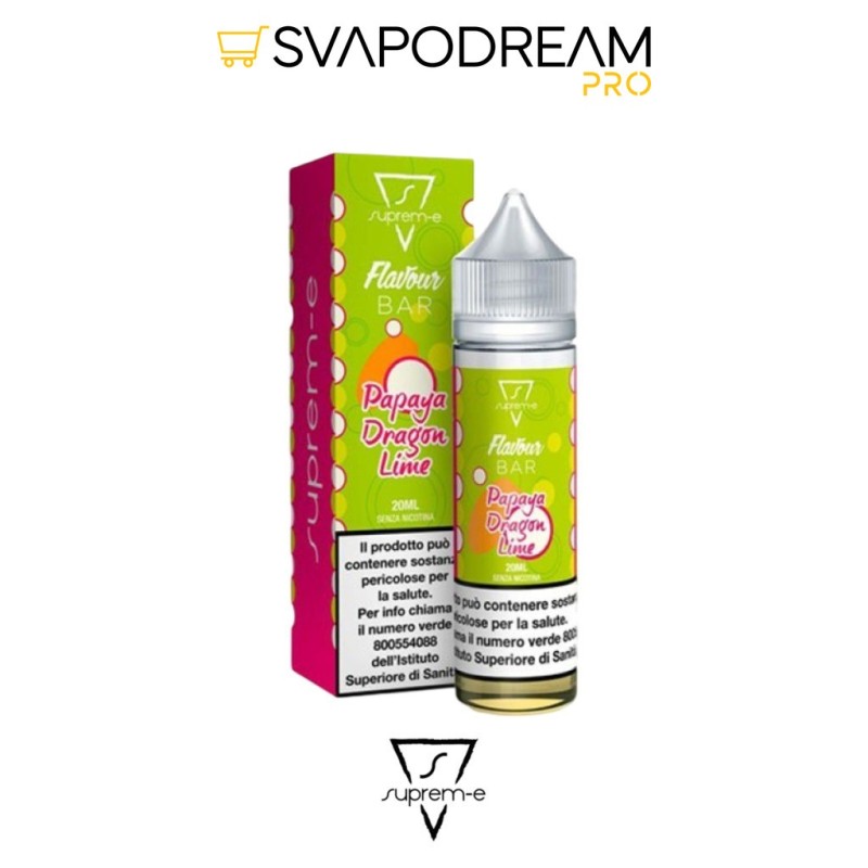 SUPREM-E - Liquido Mix&Vape 20ml Flavour Bar PAPAYA DRAGON LIME