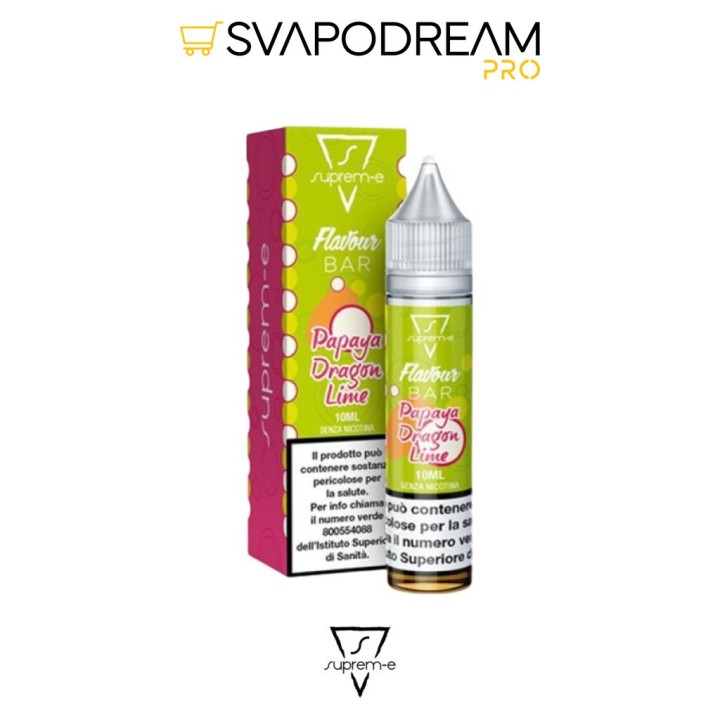 SUPREM-E - Liquido Mix&Vape 10ml Flavour Bar PAPAYA DRAGON LIME