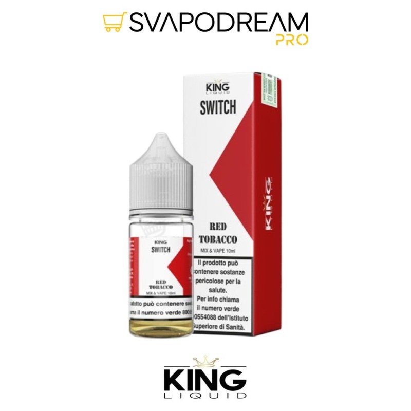 King Liquid Switch Red Tobacco 10ml Mix&Vape | Svapodream