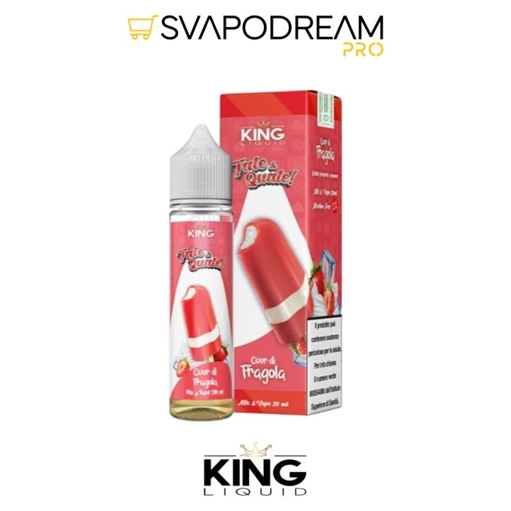 KING LIQUID - Liquido Mix&Vape 20ml TALE & QUALE CUOR DI FRAGOLA