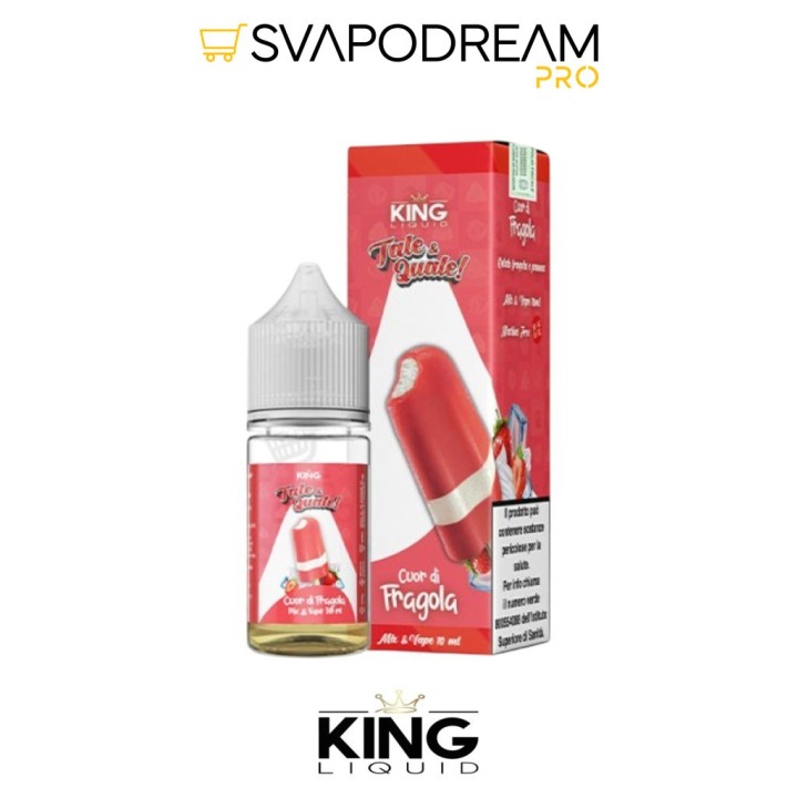 KING LIQUID - Liquido Mix&Vape 10ml TALE & QUALE CUOR DI FRAGOLA