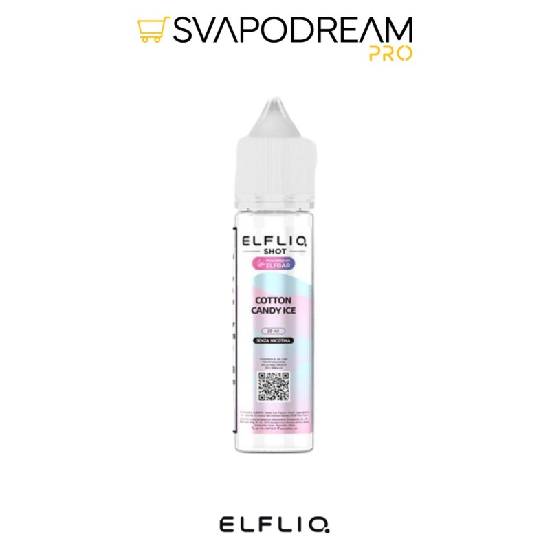 ElfLiq Cotton Candy Ice Mix&Vape 20ml | Svapodream