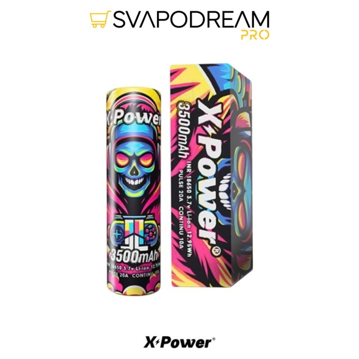 X POWER - Batteria 18650  3500mAh 20A