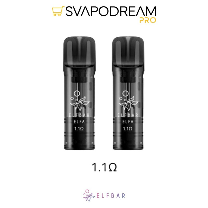 Pod Elfa Turbo Open Elfbar 2pz 0,8/1,1 Ohm | Svapodream