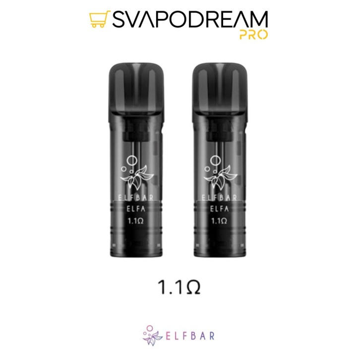 Pod Elfa Turbo Open Elfbar 2pz 0,8/1,1 Ohm | Svapodream