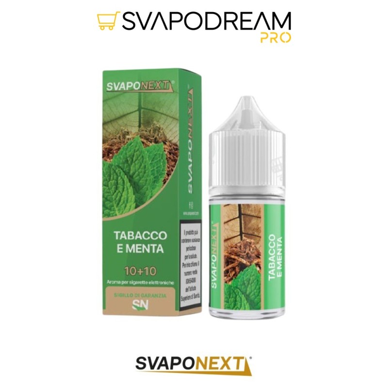 SVAPONEXT - Aroma Mini Shot 10ml Starter Flavour TABACCO E MENTA