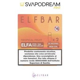 ELFBAR ELFA - Cartuccia Pod Precaricata TROPICAL FRUIT 2pz