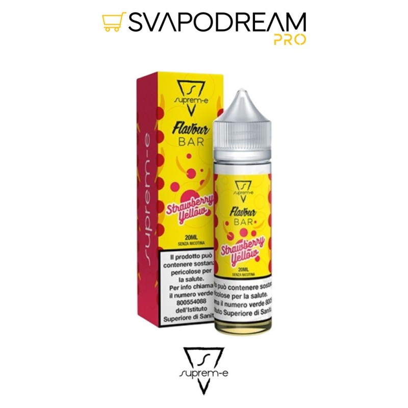 SUPREM-E - Liquido Mix&Vape 20ml Flavour Bar STRAWBERRY YELLOW