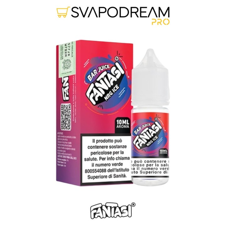 FANTASI VAPE - Aroma Concentrato 10ml Bar Juice NRG ICE