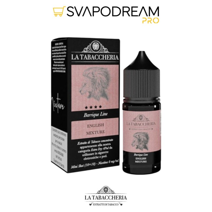 LA TABACCHERIA BARRIQUE LINE - Aroma Mini Shot 10ml ENGLISH MIXTURE