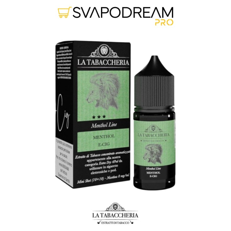 LA TABACCHERIA MENTHOL LINE - Aroma Mini Shot 10ml MENTHOL E-CIG