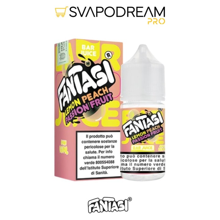 FANTASI VAPE BAR JUICE Aroma Mini Shot 10ml LEMON PEACH PASSION FRUIT