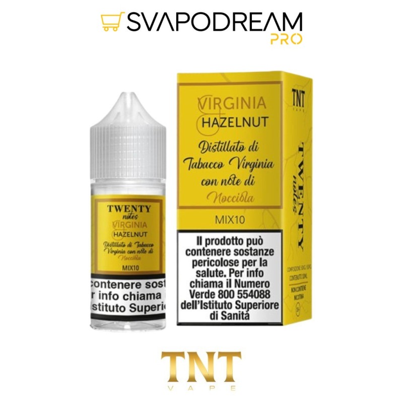 TNT VAPE -  Liquido Mix&Vape 10ml Twenty Notes VIRGINIA HAZELNUT