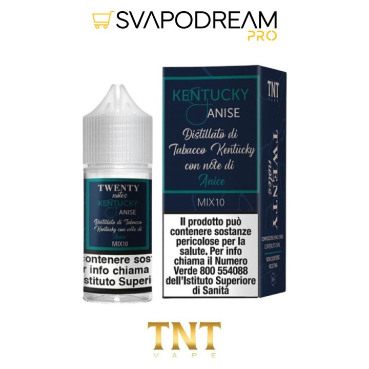 TNT VAPE -  Liquido Mix&Vape 10ml Twenty Notes KENTUCKY ANISE