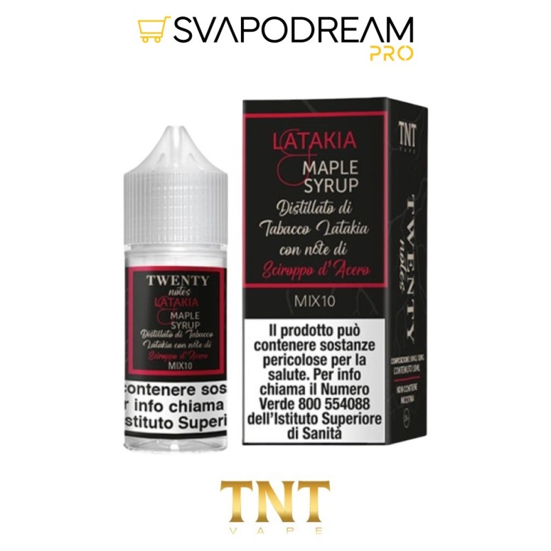 TNT VAPE -  Liquido Mix&Vape 10ml Twenty Notes LATAKIA MAPLE SYRUP
