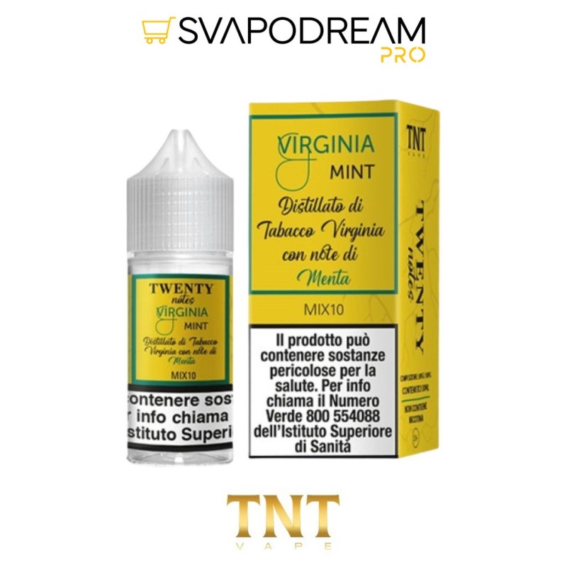 TNT VAPE -  Liquido Mix&Vape 10ml Twenty Notes VIRGINIA MINT