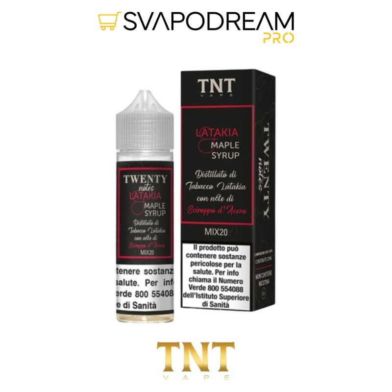 TNT VAPE -  Liquido Mix&Vape 20ml Twenty Notes LATAKIA MAPLE SYRUP
