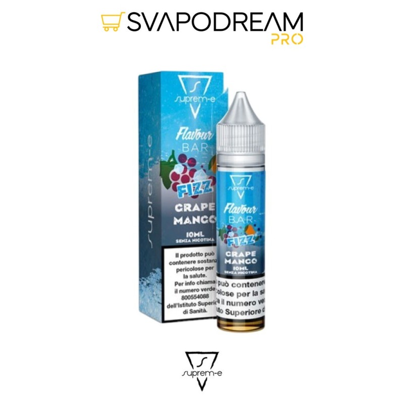 SUPREM-E - Liquido Mix&Vape 10ml Flavour Bar Fizz GRAPE MANGO