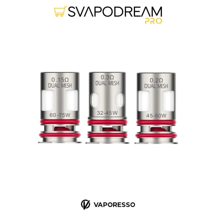 Resistenze GTX Dual Mesh Vaporesso Luxe XR Max | Svapodream