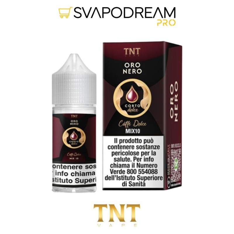 TNT VAPE -  Liquido Mix&Vape 10ml Oro Nero CAFFE DOLCE