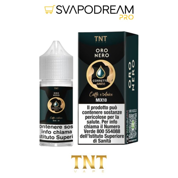TNT VAPE -  Liquido Mix&Vape 10ml Oro Nero CAFFE E ANICE