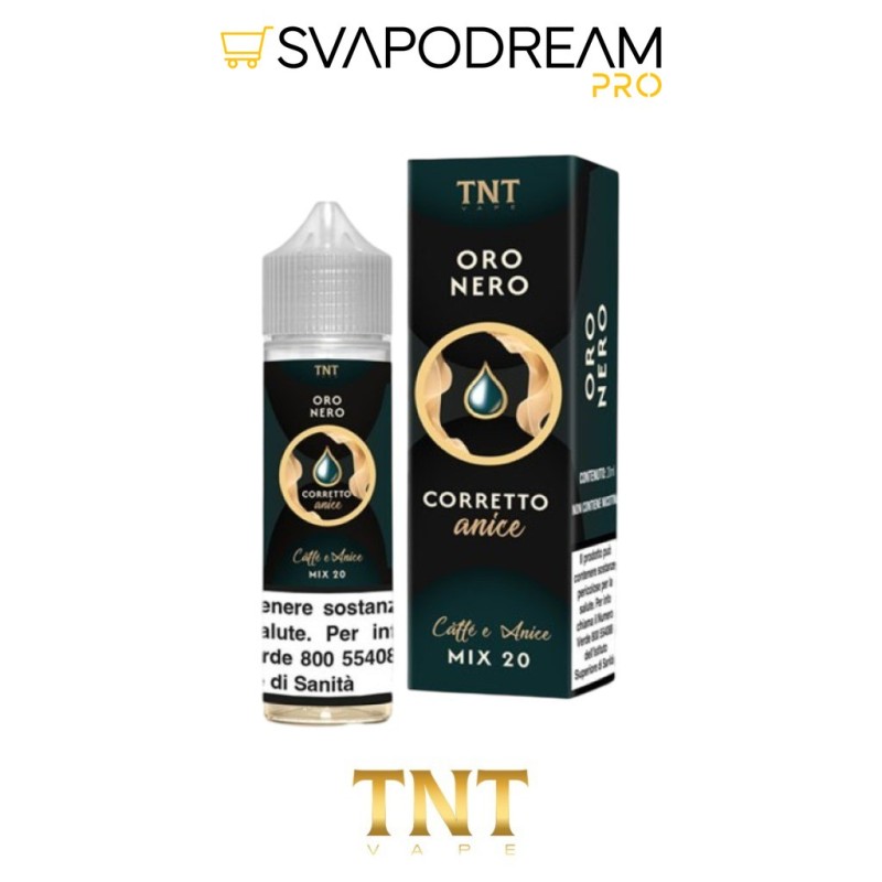 TNT VAPE -  Liquido Mix&Vape 20ml Oro Nero CAFFE E ANICE