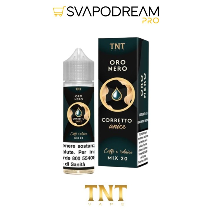 TNT VAPE -  Liquido Mix&Vape 20ml Oro Nero CAFFE E ANICE