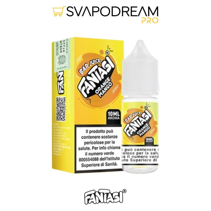 FANTASI VAPE - Aroma Concentrato 10ml Bar Juice ORANGE MANGO