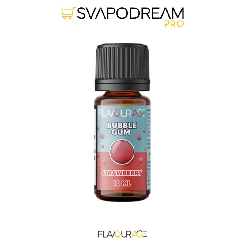 FLAVOURAGE - Aroma Concentrato 10ml Bubble Gum STRAWBERRY